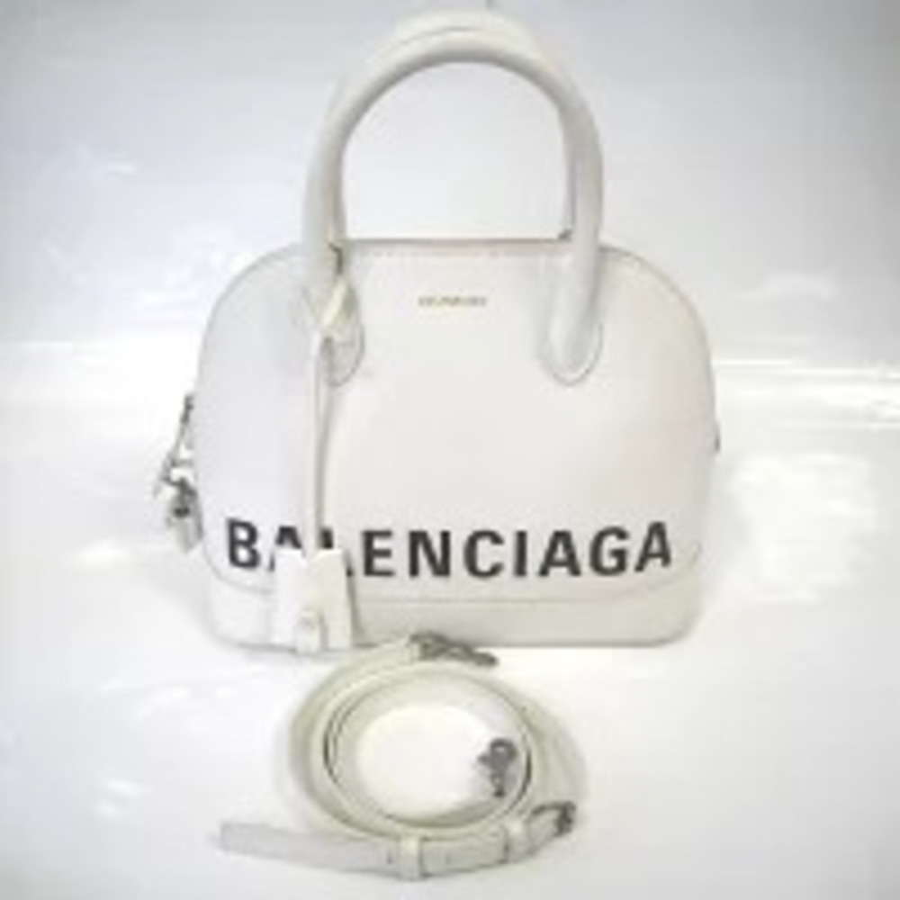 Balenciaga Handle Built Handbag Top White